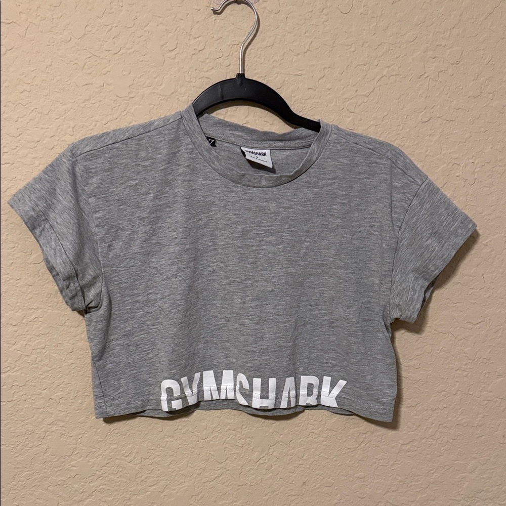Gymshark Heather Gray Cropped Tee